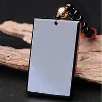 jade necklae natural obsidian safety necklace pendant men and women jewelry fine jewelry pingan necklace pendant jewelry