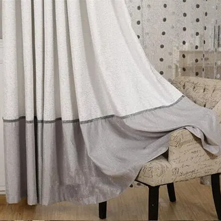 grey cloth Роскошные современные шторы из синели, сшитые Птичье гнездо, для спальни, гостиной, кофе, французские оконные шторы, WP221C - Цвет: grey cloth