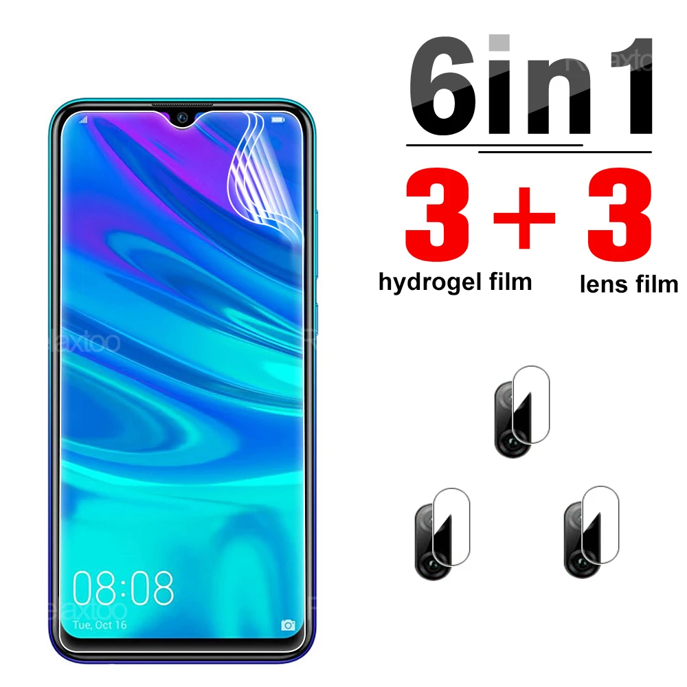 

Защитная пленка для экрана 6 в 1, Гидрогелевая пленка для объектива Huawei p smart 2019 2020 2021 z pro plus 99d, защитное покрытие для камеры, не стекло h