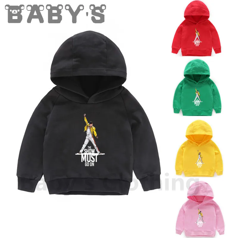 Freddie Mercury The Queen Band Kids Hoodies Fashion Sweatshirts Boys Clothes Children Outwear Baby Girls Autumn Tops,KMT2424