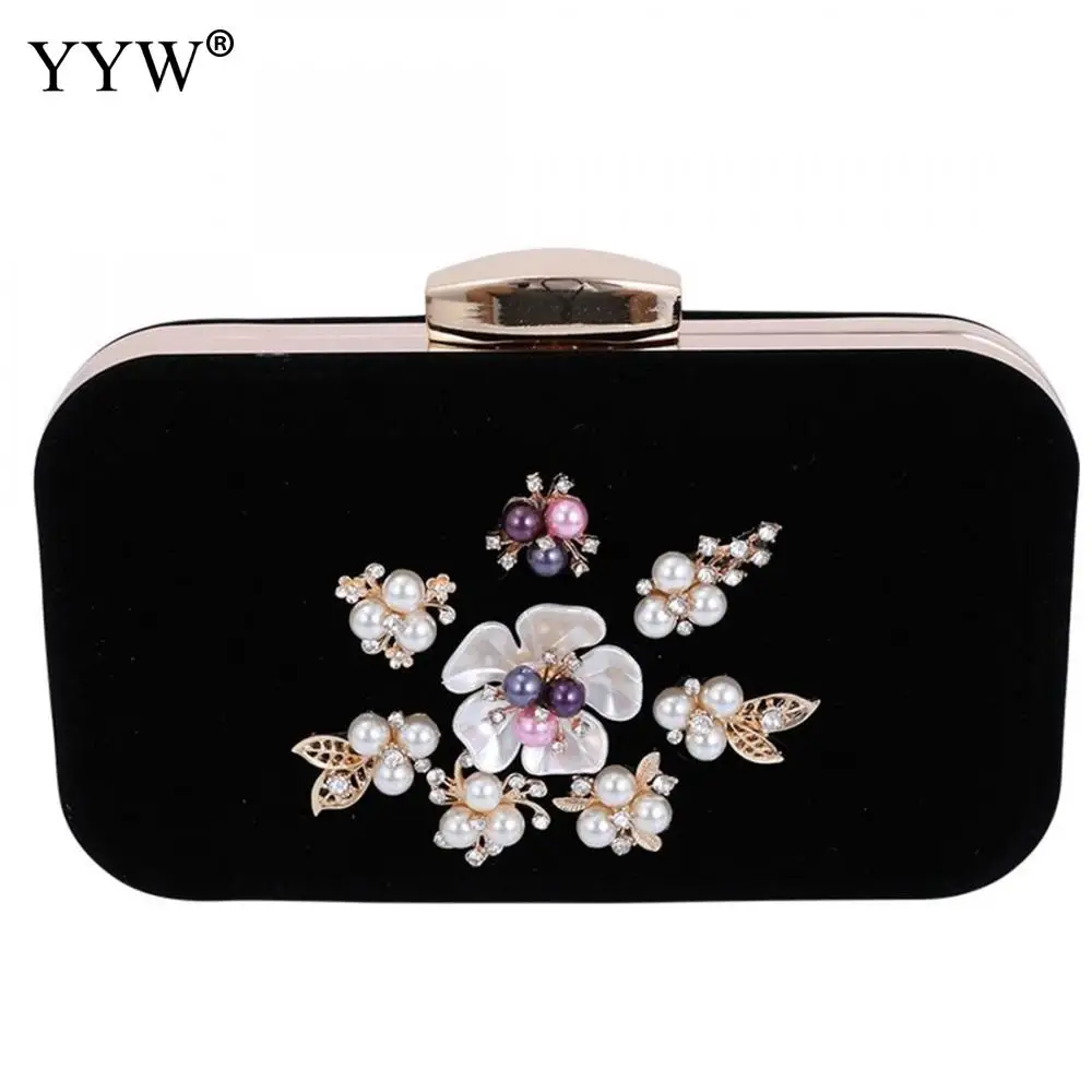 

Vintage Clutch Evening Bag With Chain Handbag Crossbody Bags Famous Brand Velour Box Bag Wedding Party Sac Main Femme 2019 Purse