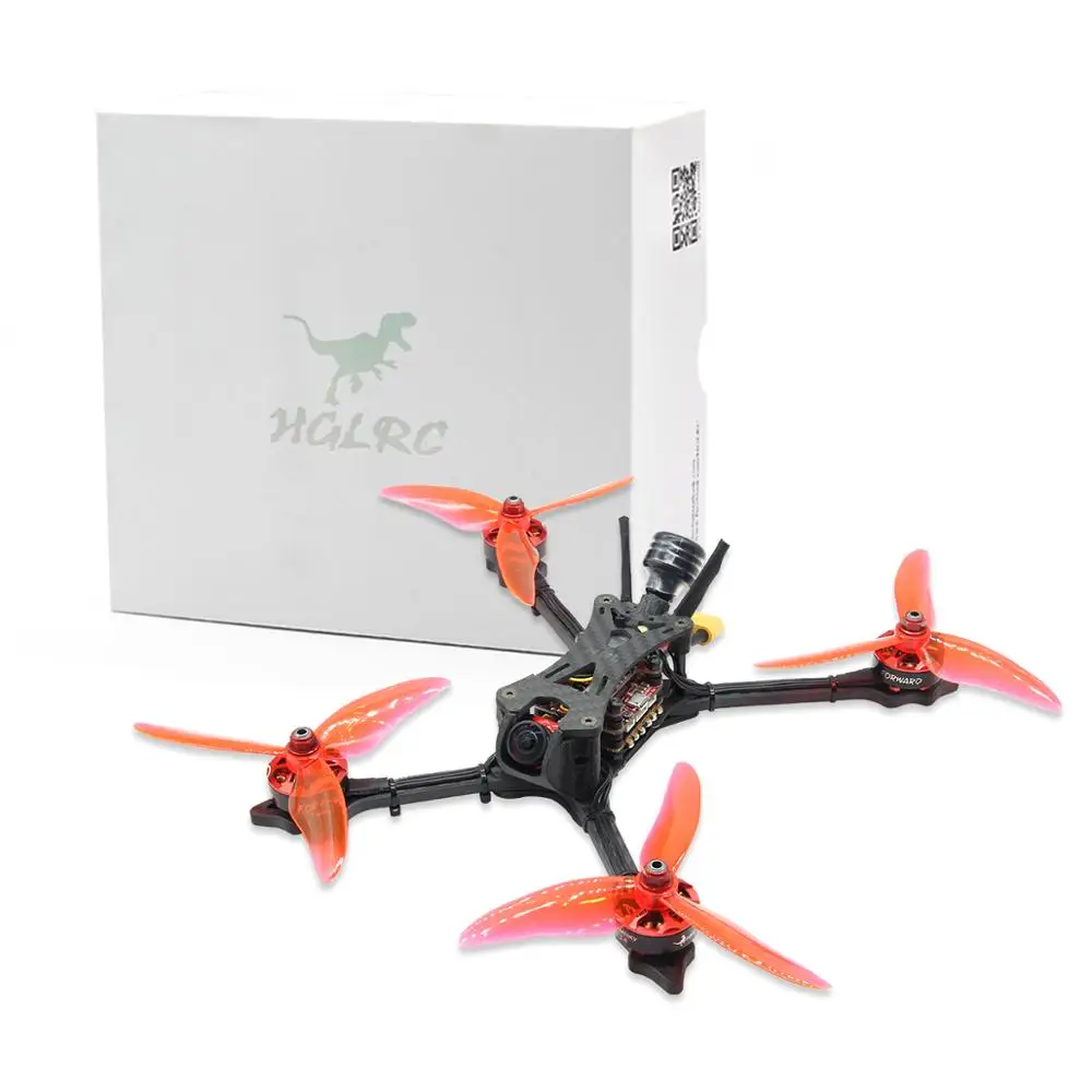 HGLRC Wind5 4S/6S FPV гоночный Дрон мощный F7 FC 2306 2450/кв бесщеточный двигатель Blheli32 60A 4 в 1 ESC карбоновая рама