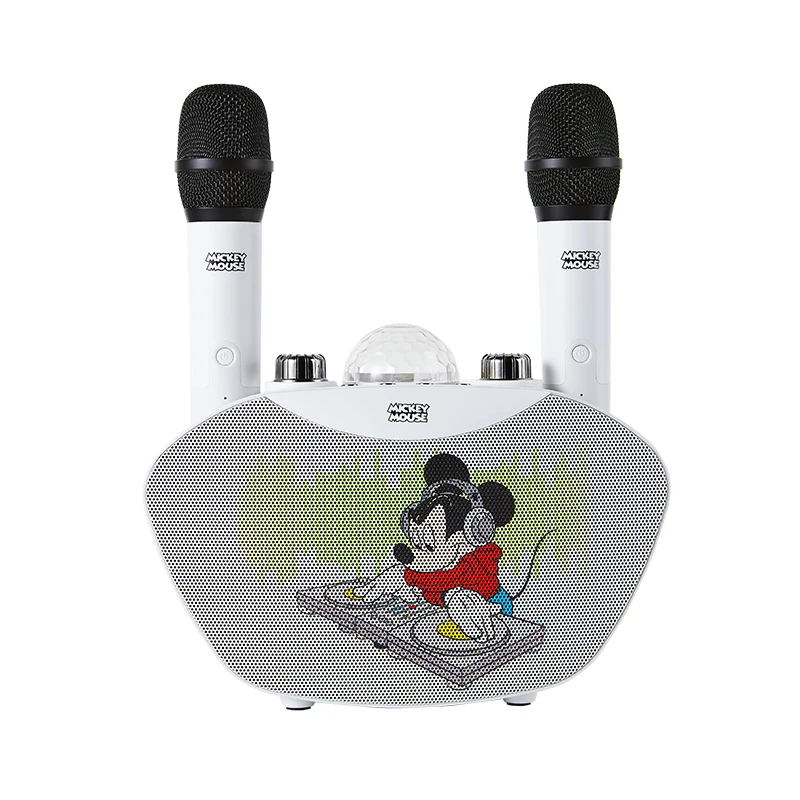 安い ディズニーオリジナルスピーカーbluetoothワイヤレスカラオケマイクポータブルスピーカー家族ktv Bluetoothプレーヤースピーカー家庭用