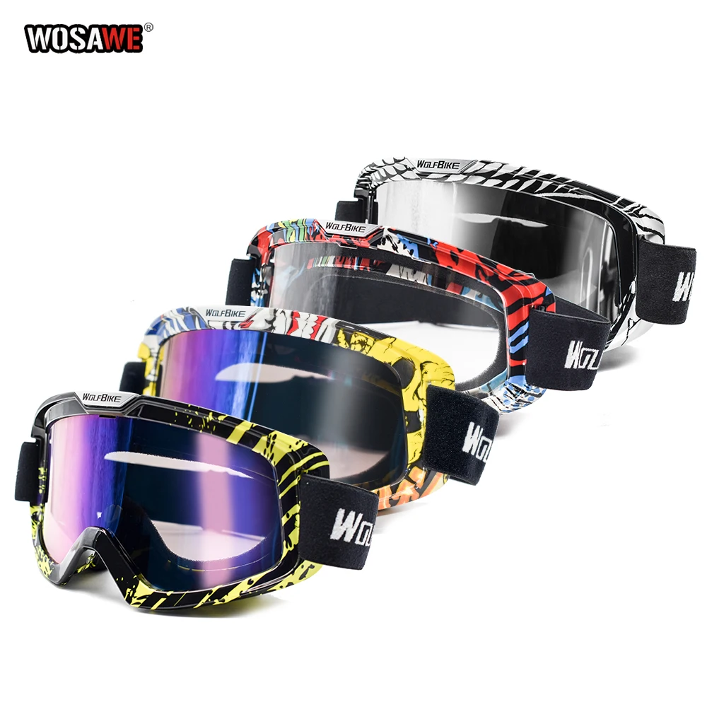 WOSAWE мотоциклетные очки противотуманные Gafas ветрозащитные очки для мотокросса внедорожные мотоциклетные грязевые велосипедные гоночные оч...