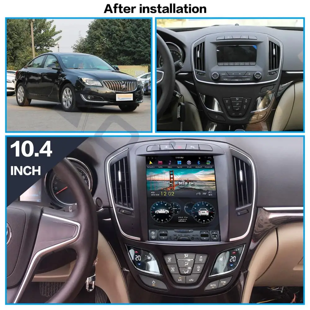 Автомобильный плеер AOTSR Tesla Android 8 1 PX6 4 ГБ 64 для Buick Regal 2014 2018 автомобильный GPS