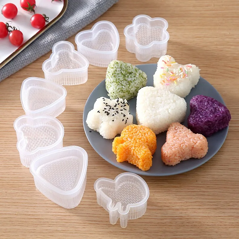 

DIY Sushi Mold Onigiri Rice Ball Food Press Triangular Sushi Maker Mold Japanese Bento Seaweed Sushi Rice Ball Mold Kitchen Tool