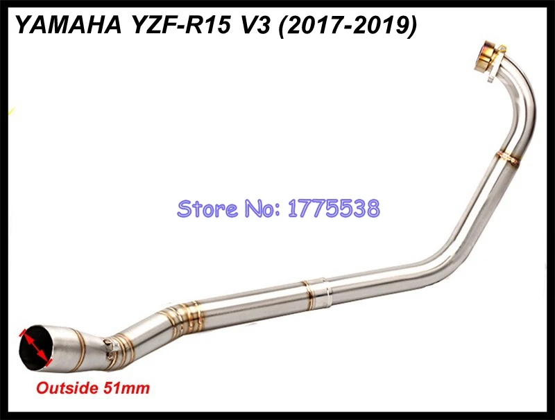Выхлопная система для мотоцикла YZF-R15 V3 17-19 передняя Труба с коллекторным