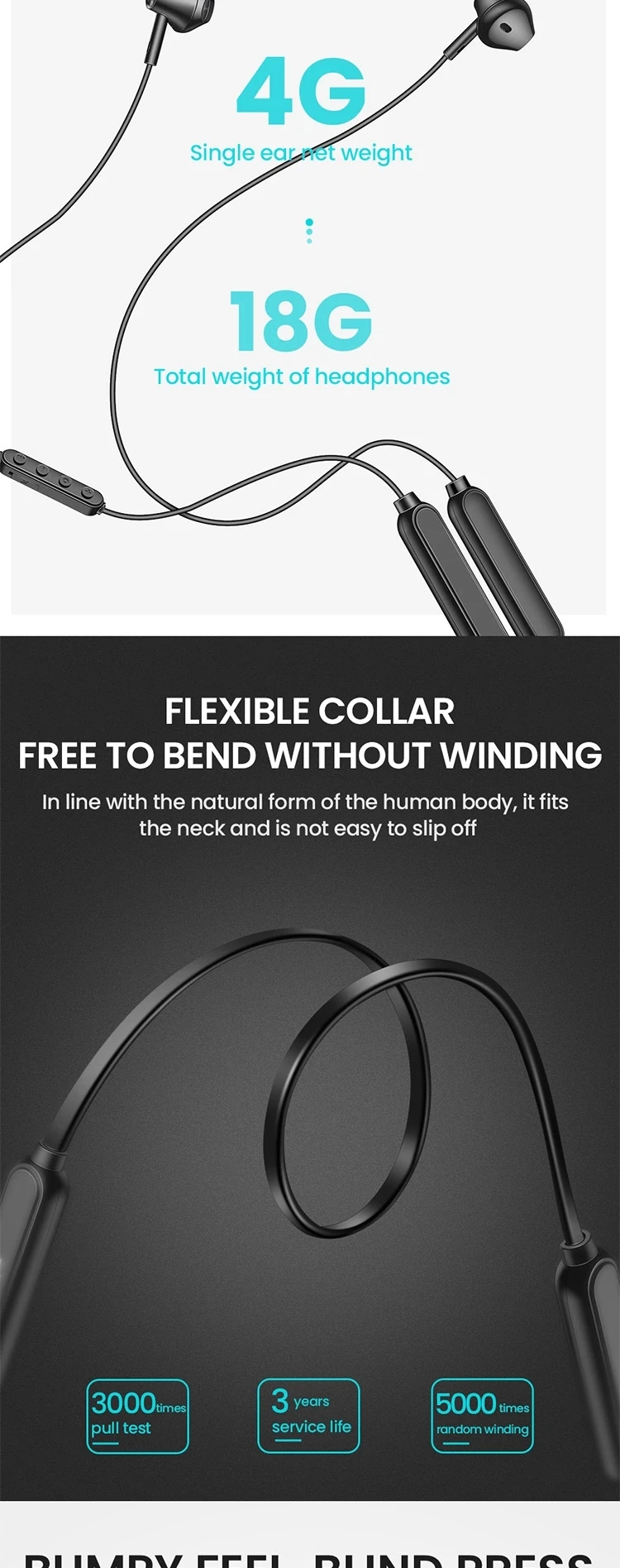Picun X3 Bluetooth наушники IPX6 водонепроницаемые спортивные беговые беспроводные наушники Магнитный дизайн шейные стерео наушники