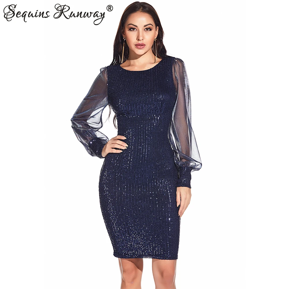 Фото Sexy Casual long sleeve Autumn office Sequin Dress women summer vintage club party woman dress elegant bodycon dresses vestidos Женская Sexy Casual long sleeve Autumn office Sequin Dress women summer vintage club party woman dress elegant bodycon dresses vestidos Женская
