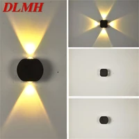 dlmh outdoor wall sconces lamps contemporary waterproof led fixture light for home