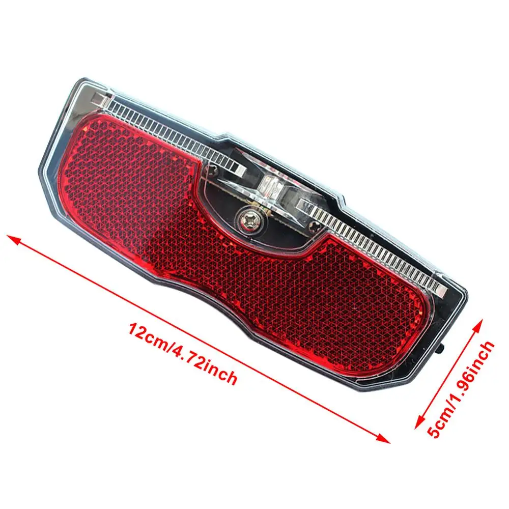 

Bike Cycling Bicycle Rear Reflector Tail Light For Luggage Rack NO Battery Night Riding Safer Reflectors For Bicycles CSV