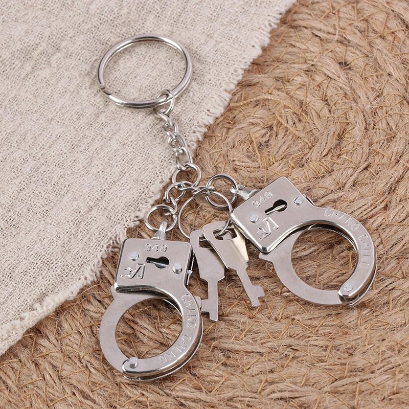 Творческий полицейский наручники Металл Форма брелок медальон подвеска для