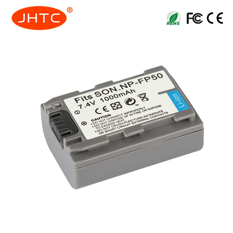 Батарея NP FP50 для Sony DCR HC30 40 43E 65 85 94E 96 SR30 FP30 NPFP50 FP60 FP70 FP71 мА/ч. Аккумулятор 1000