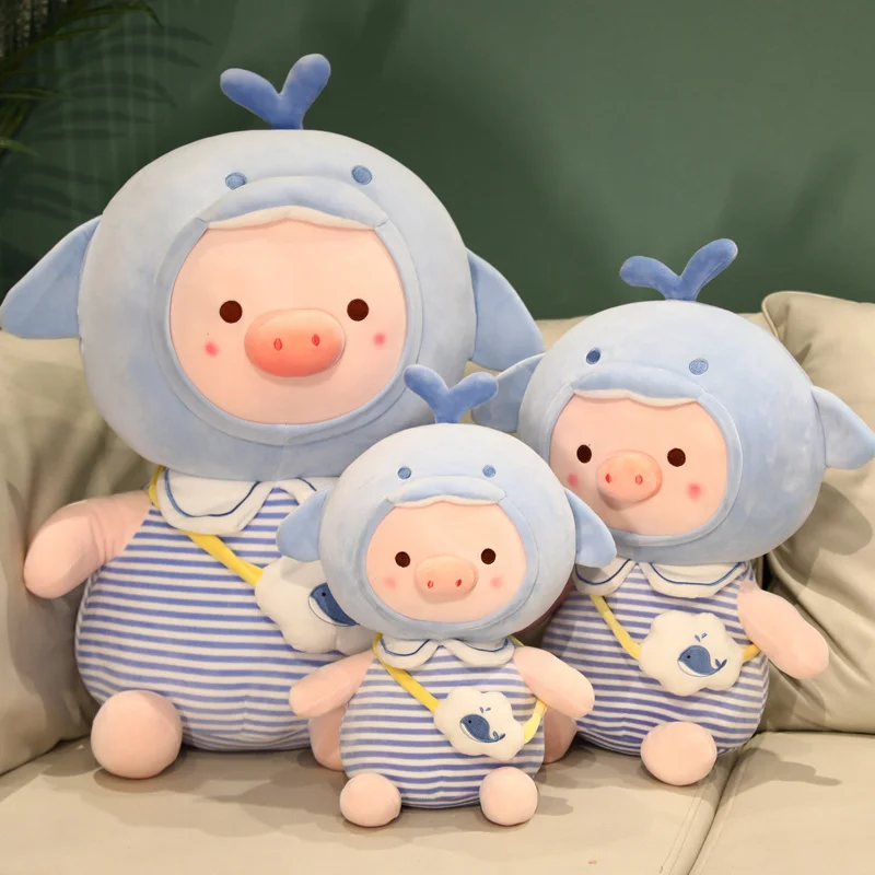 

23-60cm Cartoon Pig Plush Doll Soft Stuffed Piggy Plush Toy Cute Animal Pillow Kawaii Room Decoration Kids Baby Birthday Gift