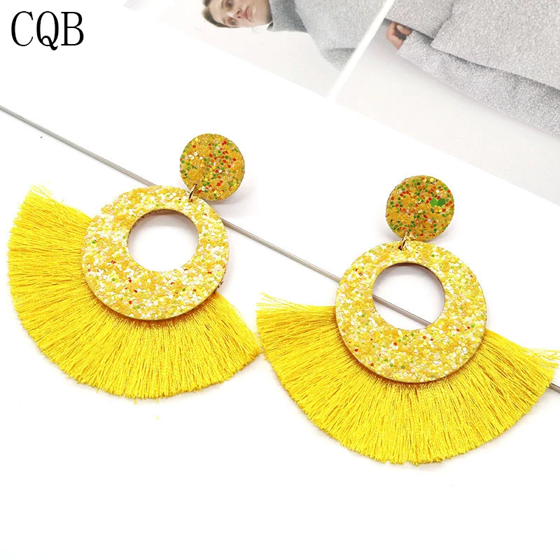 Женские серьги 2021 богемные кисточки популярные корейские ювелирные изделия