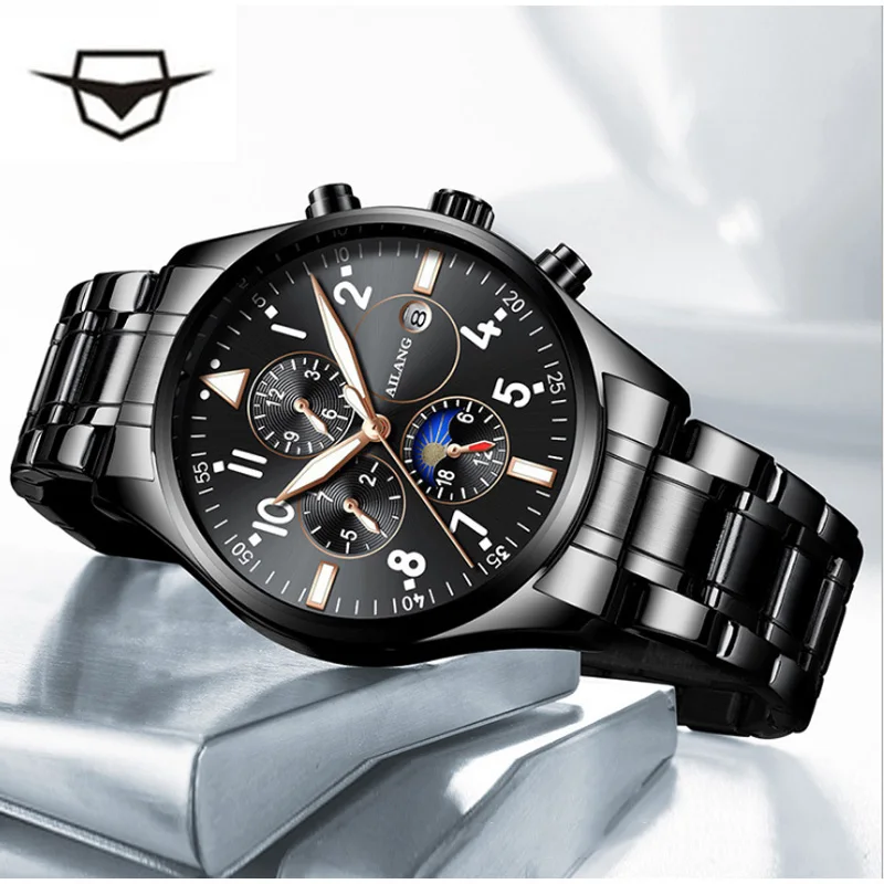 

2021 The Latest Design Of The Multi-function Gear Sport Diving Watch Movements Leisure Fashion Men's Wrist Watch Men Automatic