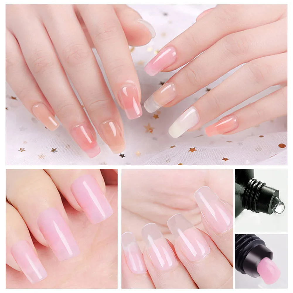 

MIZHSE 36 Pcs Clear Nail Forms Full Cover Quick Building Gel Mold Tips Nail Extension DIY Nails Accessoires Manicure Tools