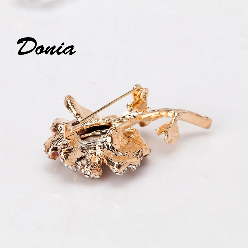 Donia ювелирные изделия модная стеклянная эмалированная брошь окрашенная