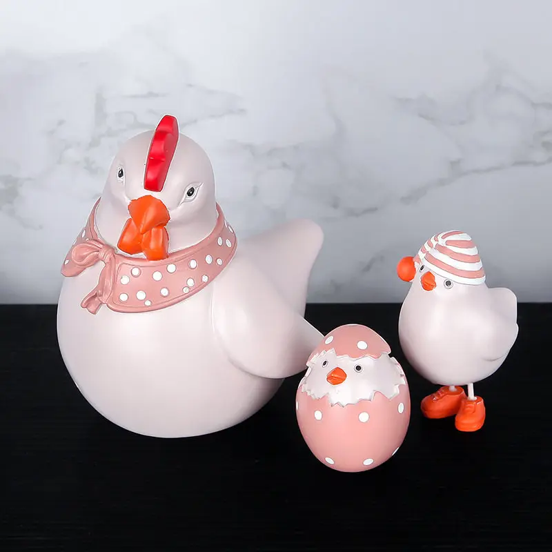 Crafts Ceramic Bird Art Decoration Bedroom Table Chicken Model Photography Mold | Дом и сад