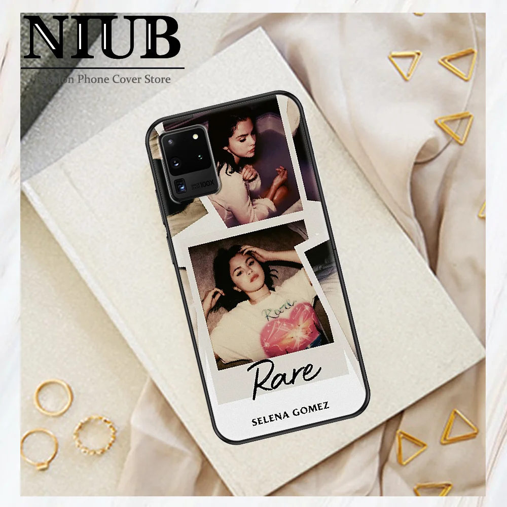 Чехол Selena Gomez для Samsung Galaxy Note 4 8 9 10 20 S8 S9 S10 S10E S20 Plus UITRA Ultra с черным рисунком чехол из
