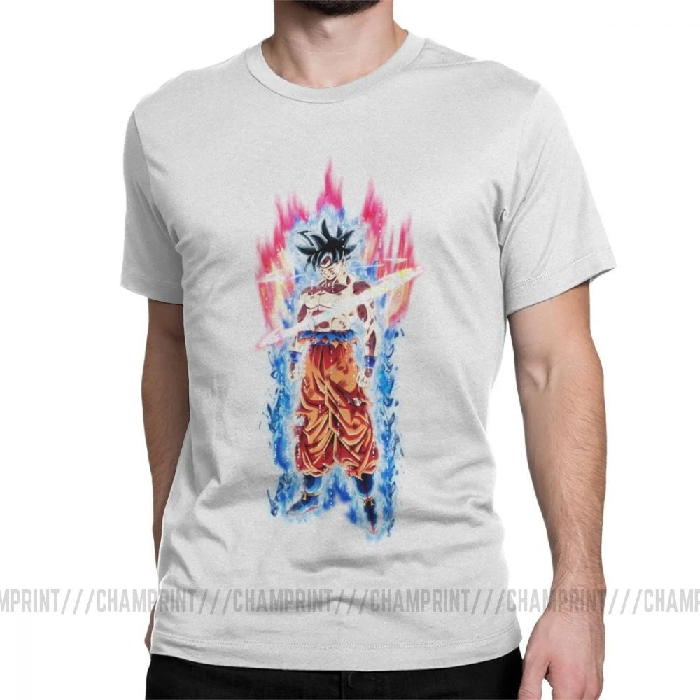 Goku Beerus Dragon Ball, мужские футболки, Vegeta Dbz, аниме, Harajuku, Забавные футболки, короткий рукав, вырез лодочкой, футболки, чистый хлопок, рисунок - Цвет: Белый