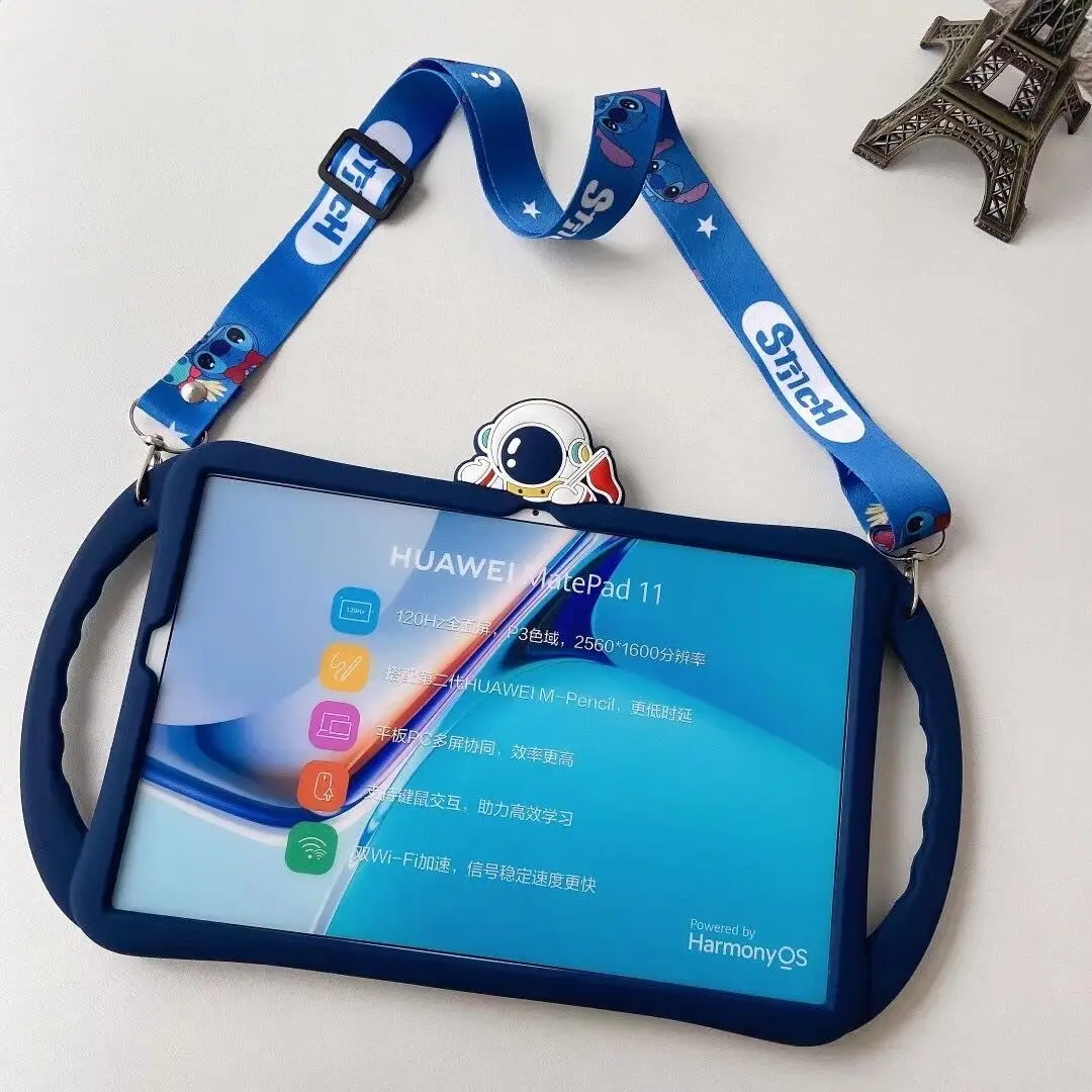 

Чехол с ручкой для MatePad 11 2021 дюймов, чехол для телефона Huawei Mate Pad 11 дюймов, Детские Силиконовые Мягкие противоударные чехлы-подставки для план...