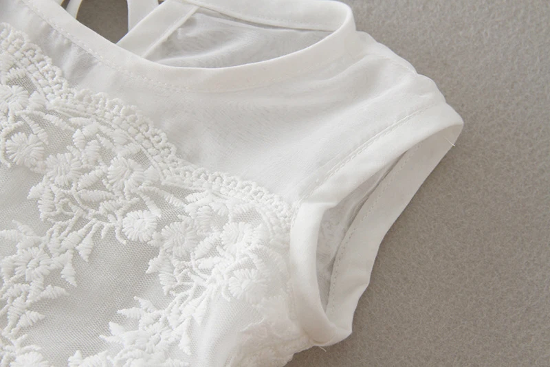 Платье для маленьких девочек белое кружевное платье пачка первого дня рождения