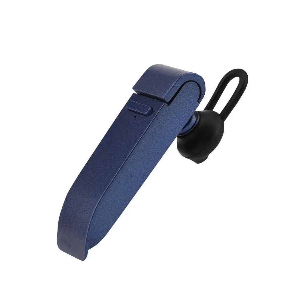 Портативный Умный голосовой переводчик наушники Bluetooth мгновенный голосовой переводчик в режиме реального времени для путешествий Бизнес Traductor русский язык - Цвет: Синий