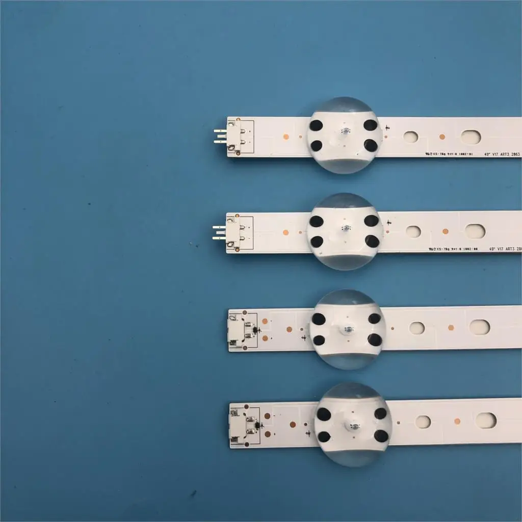 Новый комплект 1020 мм светодиодный ная полоса для LG 49UV340C 49UJ6565 49UJ670V V17 49 R1 L1 ART3 2862 2863