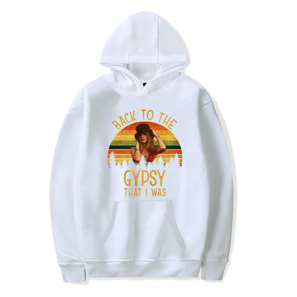Back To The Gypsy That I Was Stevie Hoodies Men Winter Warm Streetwear Graphic Sweatshirts Male