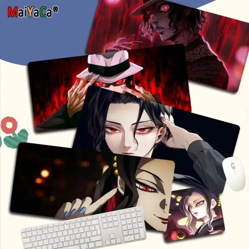 

MaiYaCa Demon Slayer Kibutsuji Muzan Comfort Mouse Mat Gaming Mousepad Size for large Edge Locking Speed Version Keyboard Pad
