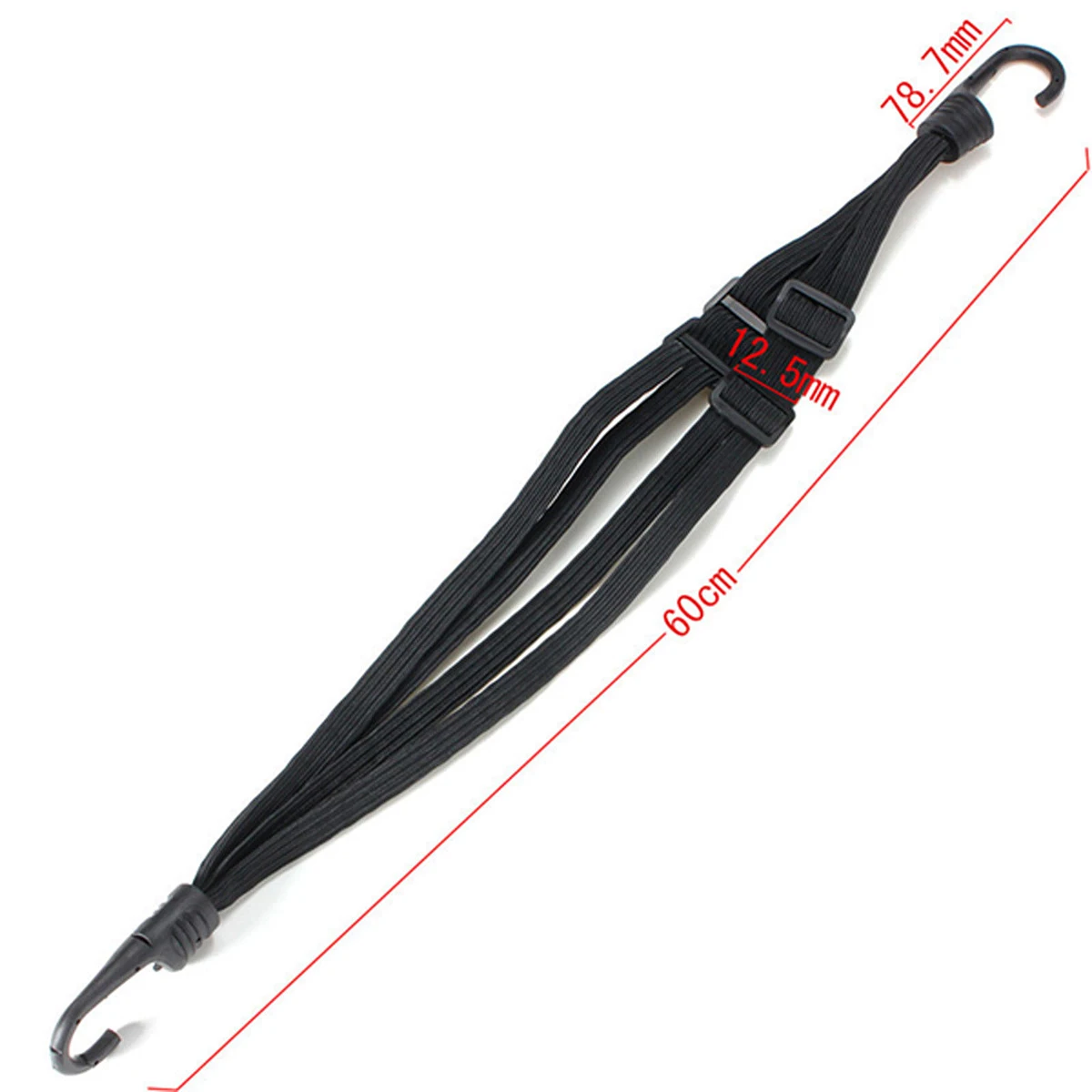 

60cm Motorcycle Helmet Straps Hooks Luggage Retractable Elastic Rope Fixed Strap Motos Helmet Luggage Net Motorcycle Accessories
