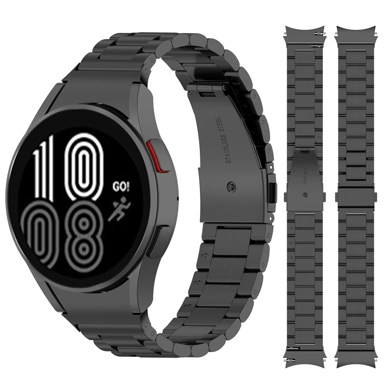 

Metal strap for Samsung Galaxy Watch 4 44mm 40mm Bracelet for Samsung Galaxy Watch4 Classic 42/46mm with cruved Connector 20mm