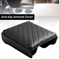 black pu leather armrest cover for ford explorer center console cover non slip armrest cover auto modification parts