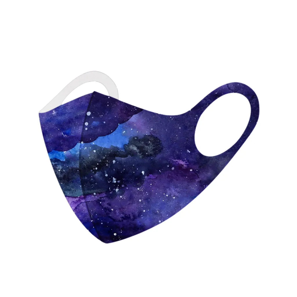 

12pcs Children's Facemask Adjustable Windproof Reusable Printed Face Masks Ourdoor Sports Camping Running Soft Masks Mascarilla