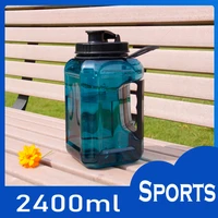 large capacity bottle sports water bottle for outdoor hiking cycling climbing bpa free portable transparent fitness gym kettle