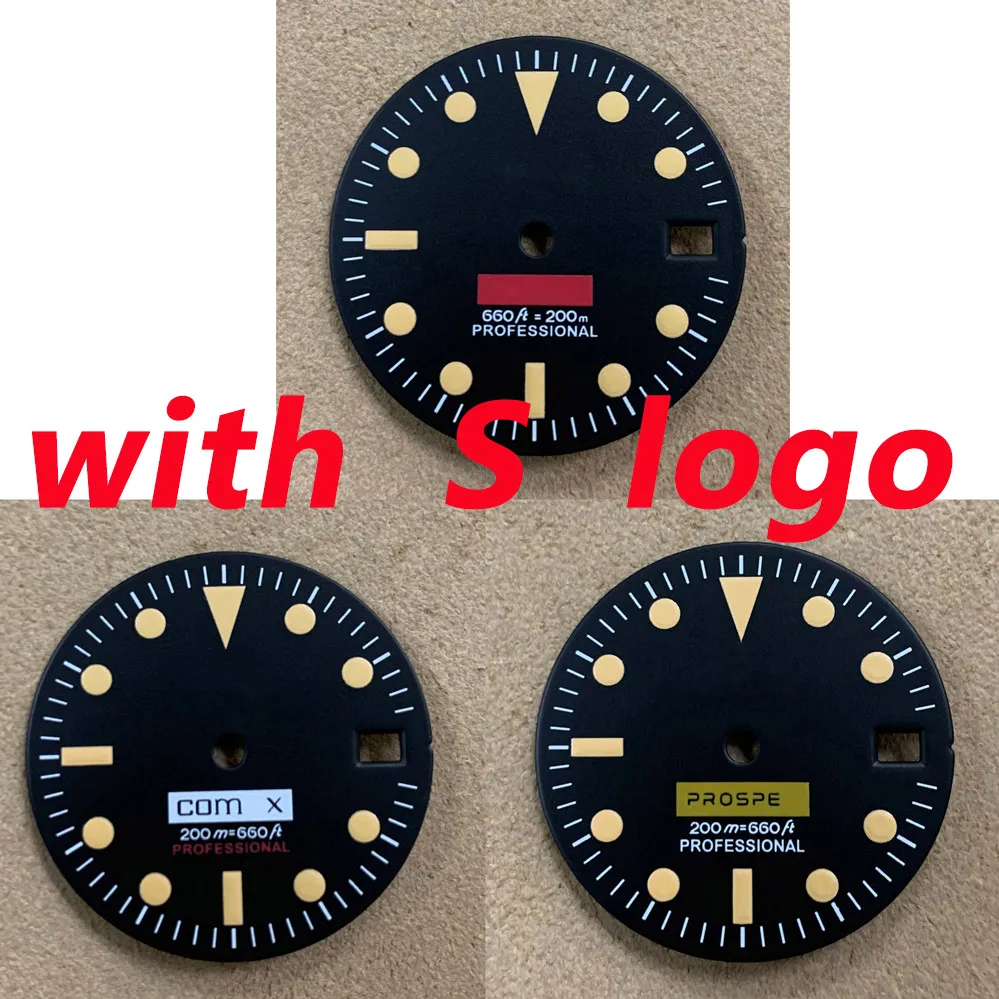

Watch accessories modified alternative dial 28.5mm green luminous suitable for NH35, NH36 and other movements