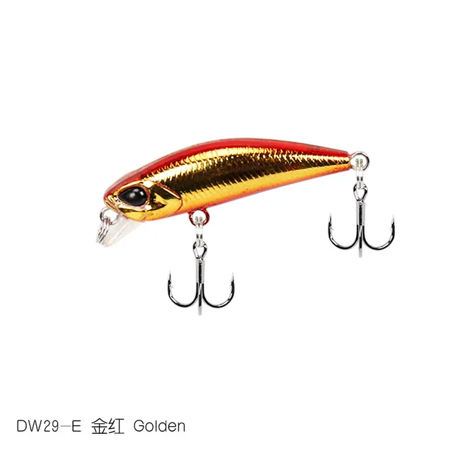 TSURINOYA DW29 мини приманка гольян 42 мм 2,8 г рыболовные жесткие приманки с подвижными стальными шариками Реалистичные 3D рыбные глаза - Цвет: DW29 E