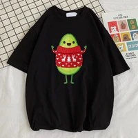 avocado wear christmas sweater fruit lazy print mens tshirt style t shirts fashion casual tshirts street o neck mens top