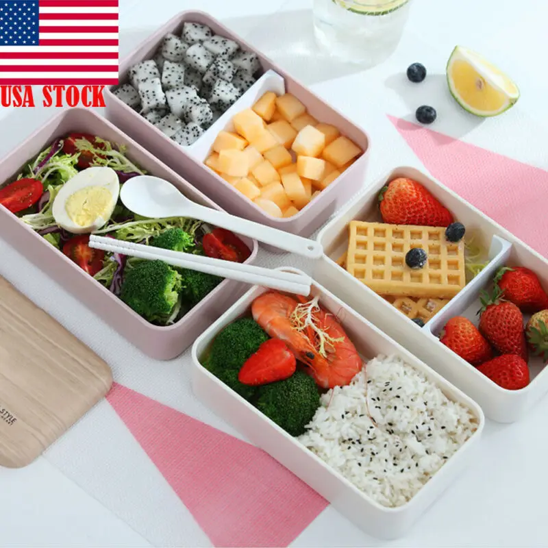 Новый Портативный Bento Коробки для обедов Пикник Печь закуска фруктовый контейнер