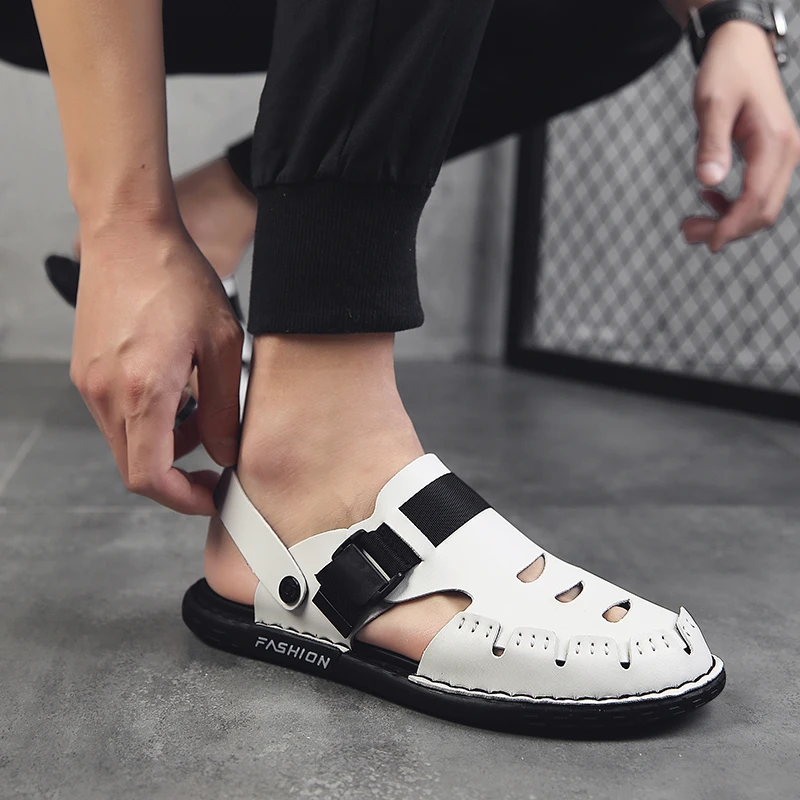 

Sandali Uomo Sandalias Transpirables Summer Men Sandals Sport Work Sandalen Herren Sandalia Masculina Couro Heren