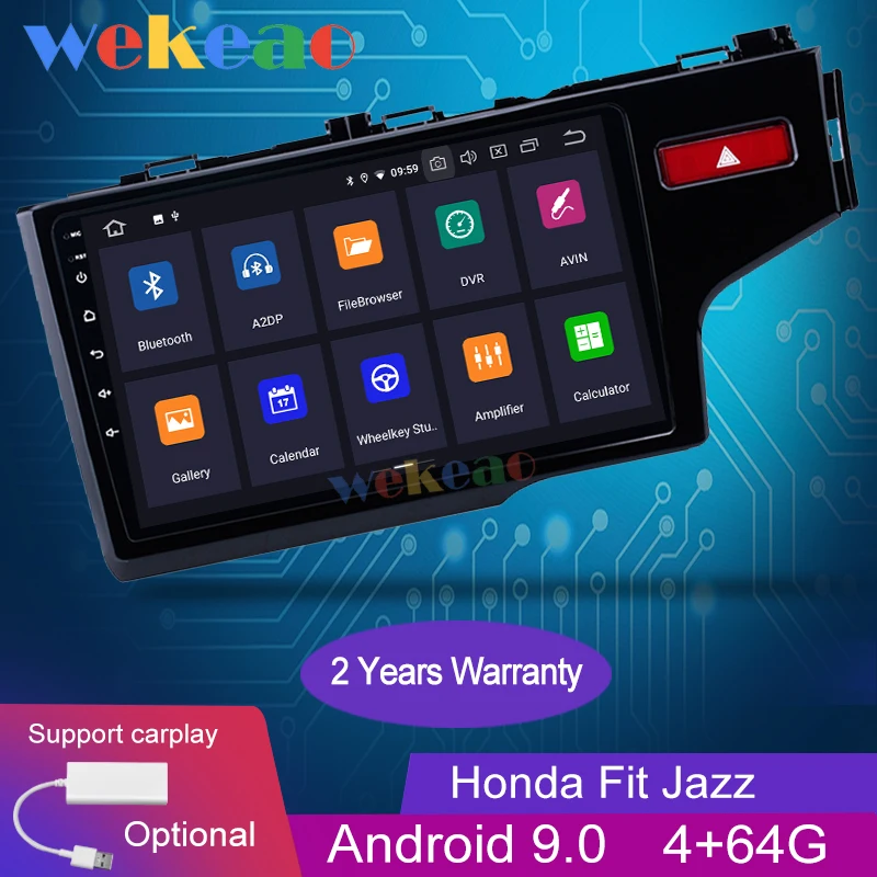 Wekeao сенсорный экран 9 'Ƈ Din Android 0 автомобильное радио Automotivo Автомобильный Dvd