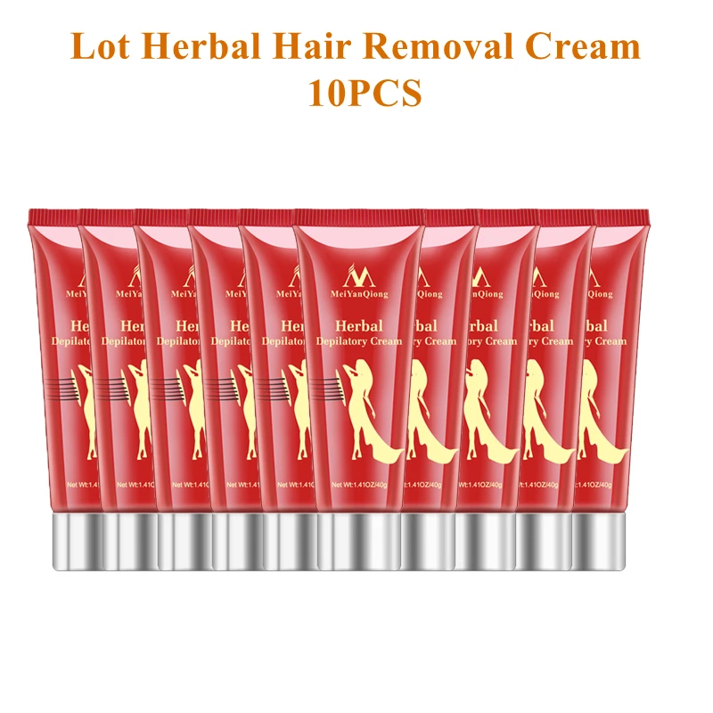 

lot Herbal Hair Removal Cream Depilatory Painless Cream Removes Underarm Leg Hair Body Care Shaving and Hair Removal 10pcs