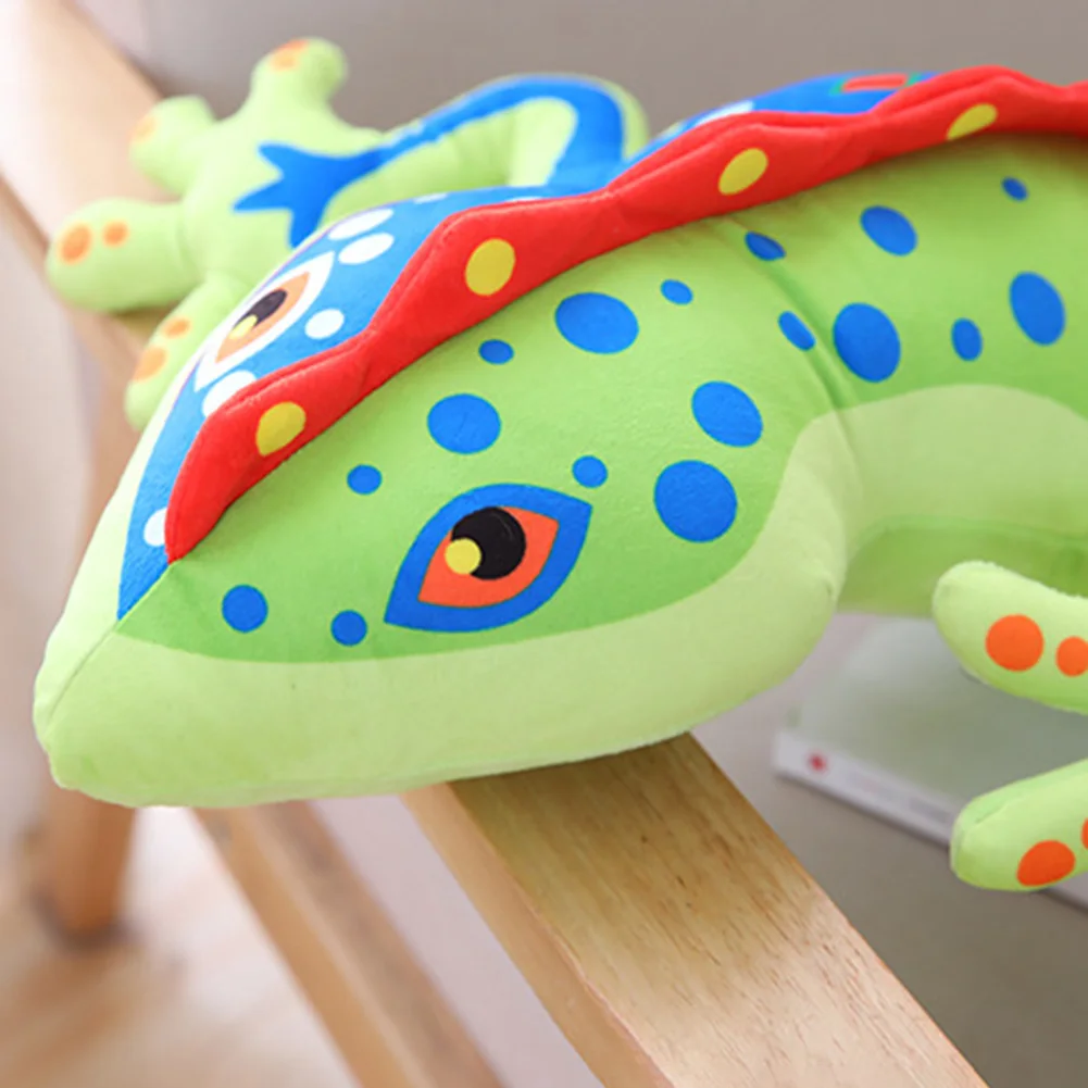 Мягкая 3D Ящерица Гекко мягкая плюшевая пушистая кукла подушка игрушка для сна