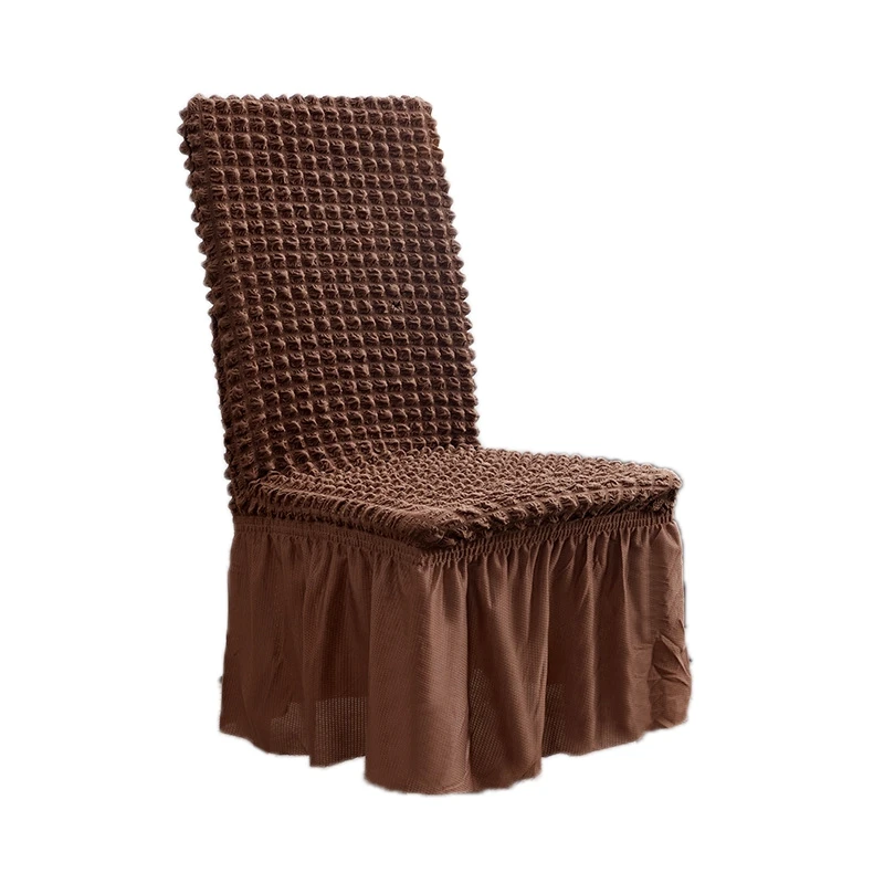 Эластичные чехлы на стулья с пузырьковой решеткой из спандекса для кухни