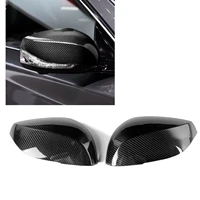 Carbon Fiber Mirror Add On Cover Caps For INFINITI Q50 Q70 2014-2022 Car Exterior Window Door Side Rear View Case Reverse Shell