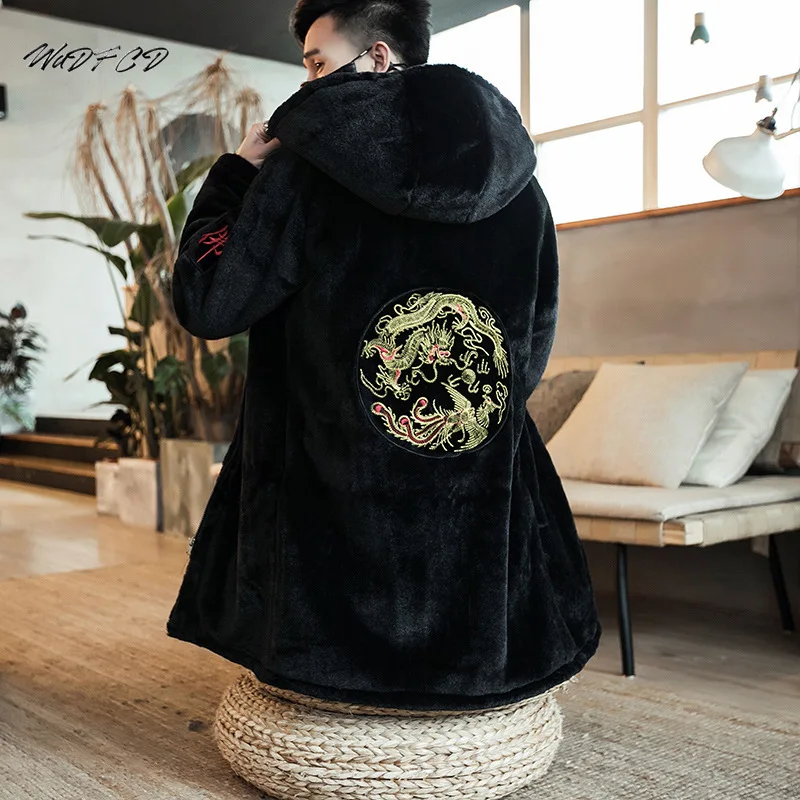 Длинная зимняя куртка для мужчин модное повседневное утепленное пальто из