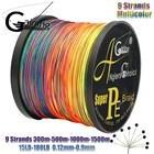 Плетеная рыболовная леска, 9 нитей, 30050010001500 м Полиэтиленовая проволока Мультифиламентная леска Плетеная проволока Морская рыбалка