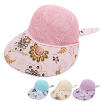 2021 new summer thin breathable sun hat big brim outdoor sunscreen sun hat beach hat summer mesh hat breathable free size