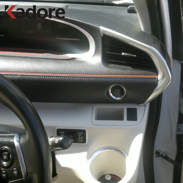 Матовые аксессуары из АБС пластика для Toyota Sienta XP170 2015 2016 2017 2018 2019 интерьера